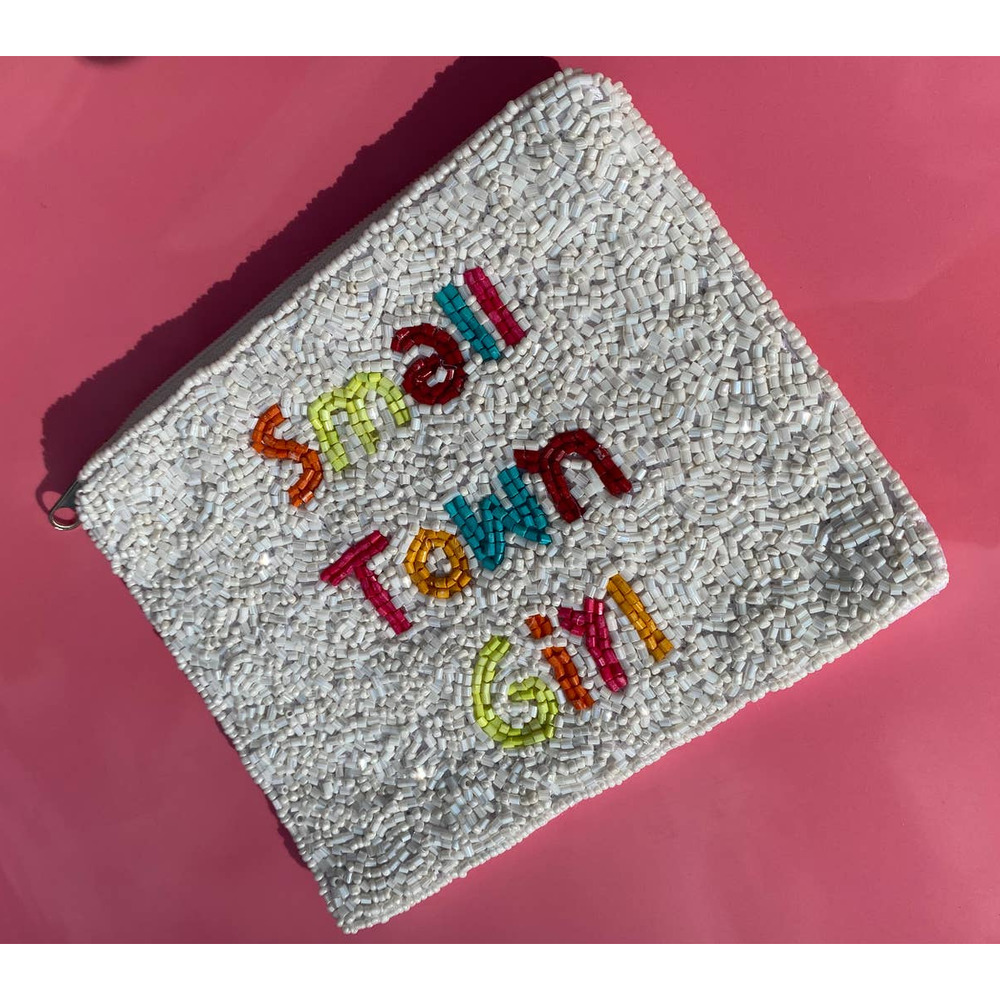 Small Town Girl Beaded pouch Coin Purse